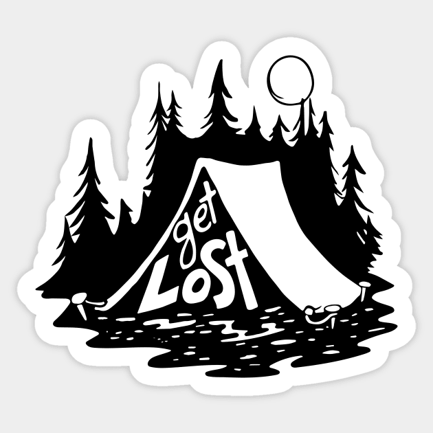 Get Lost Sticker by RebekahLynneDesign